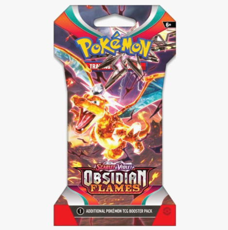 Pokémon Scarlet & Violet Sleeved Booster Pack (Obsidian Flames)