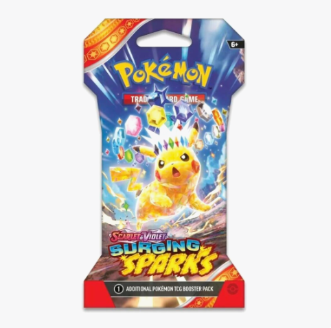 Pokémon Surging Sparks Sleeved Booster Pack - SV08: Surging Sparks (SSP)